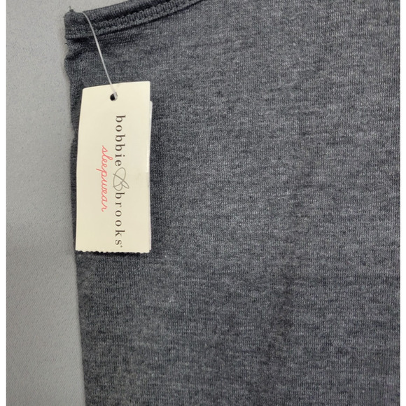 Bobbie Brooks Tank Top Pjs Sleepwear Womens XL Gray White Graphic Love Print - Picture 2 of 7